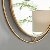Evie Gold Round Wall Mirror - 66cm - Evie gold mirror-3.jpg