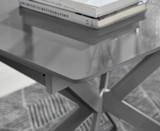 Lira 120cm Grey Metal Extending Dining Table & 4 Lorenzo Chairs - lira-grey-120cm-6-seater-high-gloss-square-modern-dining-table-1.jpg