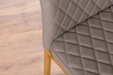 Lira 100cm Grey Metal Extending Dining Table & 6 Milan Gold Leg Chairs - cappuccino-beige-modern-milan-dining-chair-leather-chrome-6-gold_1.jpg