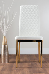 Lira 100cm Grey Metal Extending Dining Table & 6 Milan Gold Leg Chairs - white-modern-milan-dining-chair-leather-chrome-gold-gold_2.jpg