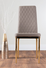 Lira 120cm Grey Metal Extending Dining Table & 6 Milan Gold Leg Chairs - cappuccino-beige-modern-milan-dining-chair-leather-chrome-gold-gold_1.jpg