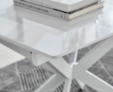 Lira 120 Extending Dining Table and 6 Corona Black Leg Chairs - LIRA-100cm-4-seater-chrome-glass-square-modern-dining-table-4.jpg
