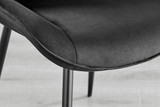 Lira 100cm Grey Metal Extending Dining Table & 6 Pesaro Black Leg Chairs - Pesaro-Black-black-dining-chair (9).jpg