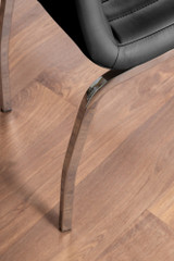 Lira 100cm Grey Metal Extending Dining Table & 6 Isco Chairs - black-isco-chrome-leg-modern-quality-leather-dining-chair-9.jpg