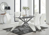 Lira 120cm Grey Metal Extending Dining Table & 6 Willow Chairs - lira-grey-120cm-6-seater-high-gloss-square-dining-table-6-white-leather-willow-chairs-set.jpg