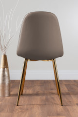 Lira 100cm Grey Metal Extending Dining Table & 4 Corona Gold Leg Chairs - cappuccino-beige-corona-gold-leg-modern-leather-dining-chair-4_29.jpg