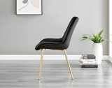 Lira 120cm Grey Metal Extending Dining Table & 6 Pesaro Gold Leg Chairs - Pesaro-Gold-black-dining-chair (5).jpg