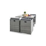 Rhodes Grey Rattan Garden 4 Seat Dining Set  - Rhodes-Grey-Rattan-Garden-4-Seat-Dining-Set-2.jpg