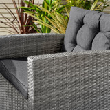 Marbella Grey Garden 9 Seat Dining Table and Chairs Bench Set - Marbella-Dining-Set-Grey-Rattan-7.jpg