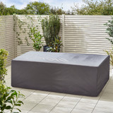 Marbella Grey Garden 9 Seat Dining Table and Chairs Bench Set - Marbella-Dining-Set-Grey-Rattan-8.jpg