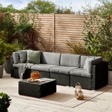 Orlando Black Rattan 4 Seat Outdoor Sofa - Oralndo-4-Seat-Rattan-Black-4.jpg