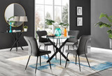 Novara Black Leg Round Glass Dining Table & 4 Nora Black Leg Chairs - novara-100-black-leg-round-dining-table-4-dark-grey-velvet-nora-black-chairs-set.jpg