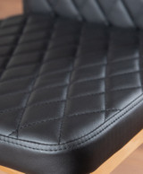 Novara 120cm Gold Round Dining Table and 6 Gold Leg Milan Chairs - black-modern-milan-dining-chair-leather-chrome-5-gold_1.jpg