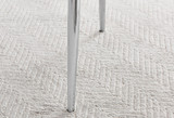 Novara White High Gloss 120cm Round Dining Table & 4 Calla Silver Leg Chairs - Calla-black-silver-dining-chair-7.jpg