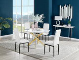 Novara White Gloss Gold Leg 120cm Round Dining Table & 4 Milan Black Leg Chairs - novara-white-120-gold-chrome-round-dining-table-4-white-leather-milan-black-chairs-set.jpg