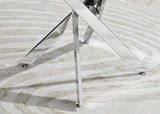 Novara White High Gloss Round Dining Table & 4 Pesaro Silver Leg Chairs - novara-white-100-silver-metal-modern-round-dining-table-4.jpg