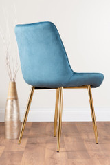 Novara White Marble Gold Leg 120cm Round Dining Table & 6 Pesaro Gold Leg Chairs - blue-pesaro-velvet-gold-chrome-modern-luxury-dining-chair-3.jpg