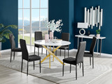 Novara White Gloss Gold Leg 120cm Round Dining Table & 6 Milan Black Leg Chairs - novara-white-120-gold-chrome-round-dining-table-6-black-leather-milan-black-chairs-set.jpg