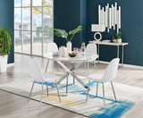 Novara White Marble 120cm Round Dining Table & 4 Corona Silver Leg Chairs - NO3DDE~1.jpg