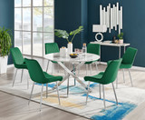 Novara White Marble 120cm Round Dining Table & 6 Pesaro Silver Leg Chairs - NO82F4~1.jpg
