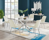 Novara White Marble 120cm Round Dining Table & 6 Pesaro Silver Leg Chairs - NO5393~1.jpg
