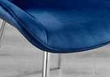 Novara White Marble 120cm Round Dining Table & 6 Pesaro Silver Leg Chairs - Pesaro-Silver-Navy-dining-chair (6).jpg