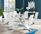 Novara White Marble 120cm Round Dining Table & 6 Willow Chairs - novara-marble-120-silver-chrome-round-dining-table-6-white-leather-willow-chairs-set.jpg