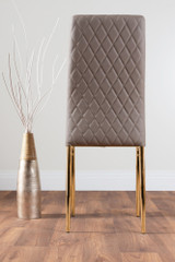 Novara White Marble Gold Leg 120cm Round Dining Table & 4 Milan Gold Leg Chairs - cappuccino-beige-modern-milan-dining-chair-leather-chrome-4-gold.jpg