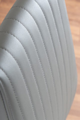 Novara White Marble 120cm Round Dining Table & 6 Lorenzo Chairs - 2-grey-lorenzo-modern-leather-dining-chairs-seats-chrome-7.jpg