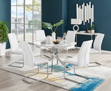 Novara White Marble 120cm Round Dining Table & 6 Lorenzo Chairs - novara-white-marble-120cm-round-dining-table-6-white-lorenzo-chairs.jpg