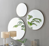 Emma 60cm Round Black Frame Wall Mirror - Group--Silver.jpg