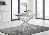 Lira 100 Extending Dining Table and 4 Pesaro Gold Leg Chairs - LIRA-100cm-4-seater-chrome-glass-square-modern-dining-table-2.jpg