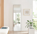 Emma Silver Large Full Length Rectangle Wall Mirror 170x50cm - Emma-Rectangel-Mirror-170x50-silver-4.jpg