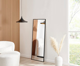 Emma 140x50cm Black Rectangle Frame Wall Mirror - Emma Rectangel Mirror-black-4 (1).jpg