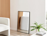 Emma Black Rectangle Wall Mirror 100x66cm - Emma-Rectangle-100-66-Black-Mirror-2.jpg