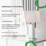 Talia Mirror & White Shade Table Lamp Light (Including Bulb) - Talia White.png