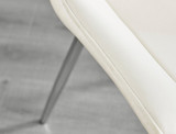 Giovani Round Black Large 120cm Table and 6 Pesaro Silver Leg Chairs - Pesaro-Silver-cream-dining-chair (8).jpg