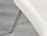 Novara 120cm Round Dining Table and 4 Pesaro Silver Leg Chairs - Pesaro-Silver-cream-dining-chair (8).jpg
