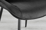 Novara 100cm Gold Round Dining Table and 4 Pesaro Black Leg Chairs - Pesaro-Black-black-dining-chair (9).jpg