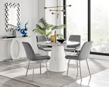 Palma White Marble Effect Round Dining Table & 4 Pesaro Silver Chairs - Palma-120cm-marble-gloss-round-dining-table-4-grey-velvet-pesaro-silver-chairs-set.jpg