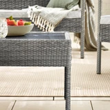 Porto Grey Rattan 4 Seat Garden Sofa & Chairs Set - Porto-2024-Grey-Detail 4 2.jpg