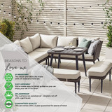 Seychelles Outdoor Dining Table and Corner Sofa Set 9 Seat Beige - Seychelles-Infographic-USP.jpg