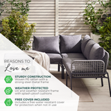 Maldives Grey Metal & Grey  5 Seat Sofa Set - MALDIVES-INFOGRAPHIC-USP-2025.png