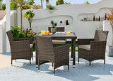 Barbados Outdoor Dining Set 4 Seat Brown - Barbados-Brown-2.jpg