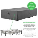 Montenegro Garden Sofa Set 6 Seat Grey - Montenegro 6 Weather Infographic.png