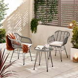 Belize Outdoor 2 Seat Bistro Set Grey - Believe-Outdoor-Bistro-Grey-Rattan-1.jpg