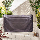 Belize Garden 2 Seat Bistro Set Grey - Belize-Outdoor-Bistro-Grey-Rattan-7.jpg