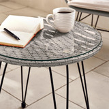 Belize Grey Rattan 2 Seat Garden Bistro Table Set - Belize-Outdoor-Bistro-Grey-Rattan-6.jpg