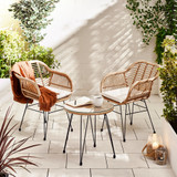 Belize Garden 2 Seat Bistro Set Beige - Believe-Outdoor-Bistro-Brown-Rattan-1.jpg