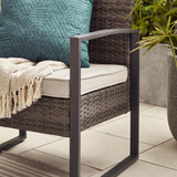 Algarve Grey Rattan 2 Seat Garden Bistro Table Set - Algarve-Bistro-Rattan-Grey-3.jpg